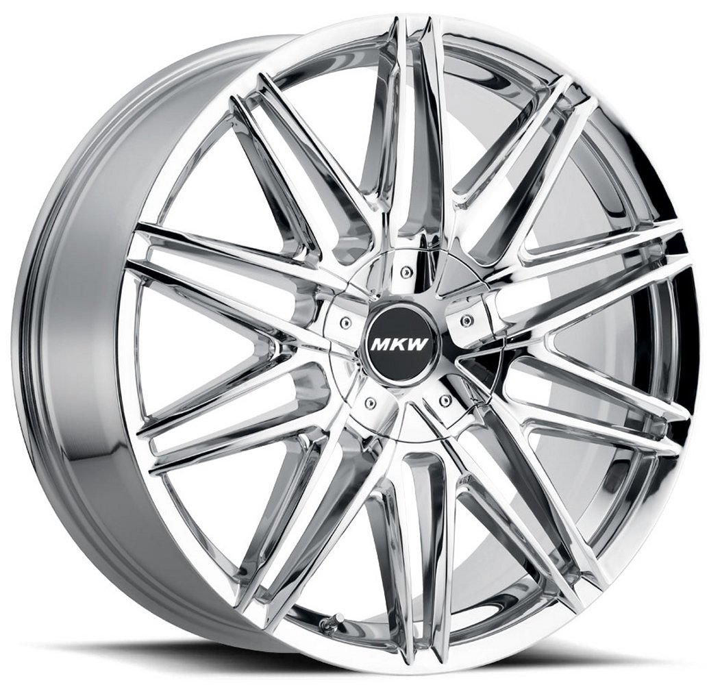 22x9 mkw m124 chrome 6x135 6x5.5/139.7 35mm Wheels | Element Wheels