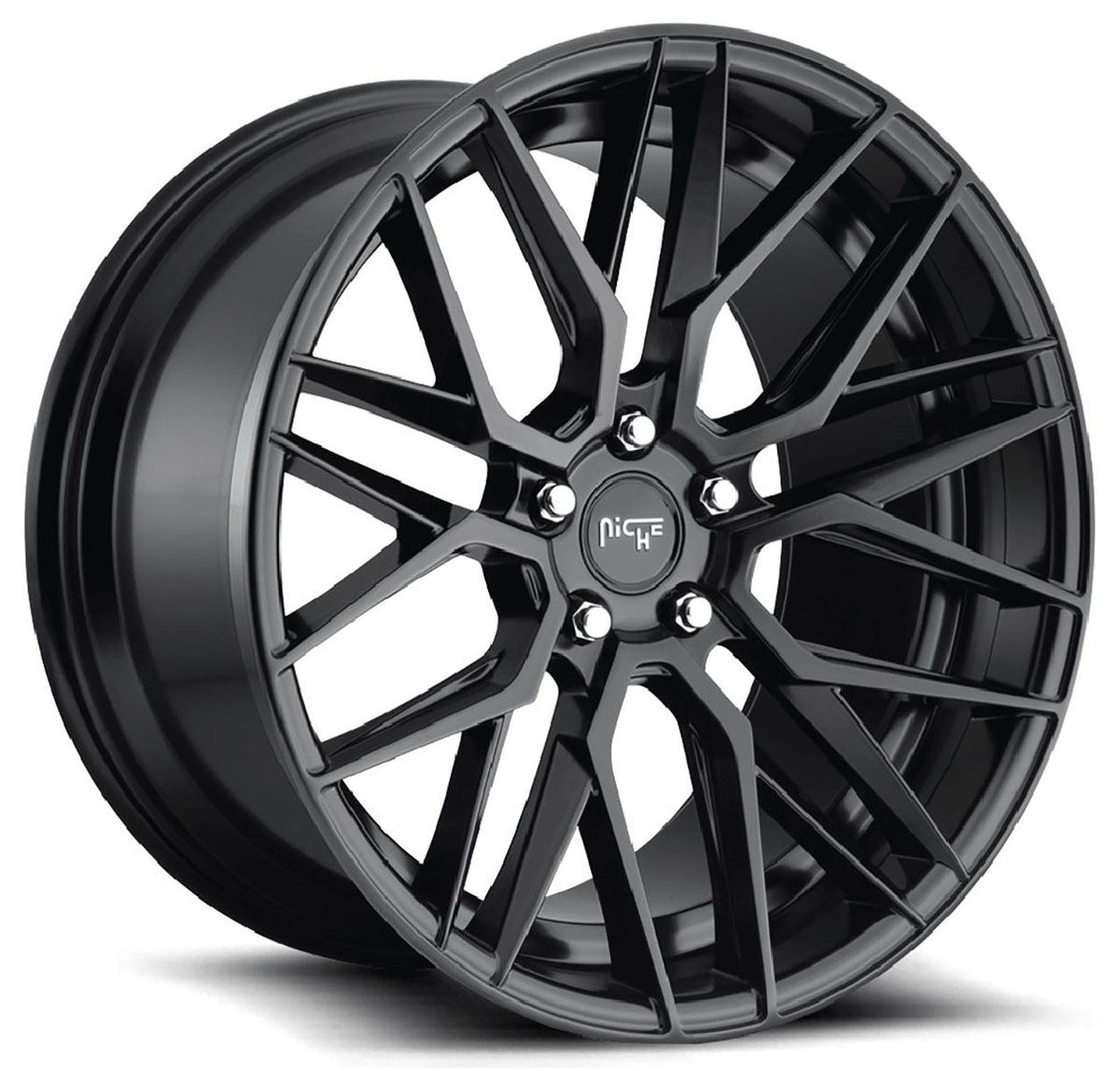 18x8 niche gamma matte black m190 5x112 42mm Wheels | Element Wheels