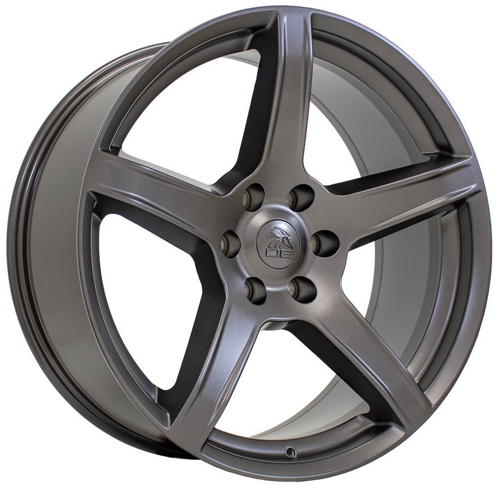 20x9.5 oe replica dodge challenger dg22 satin gunmetal 5x115 19mm
