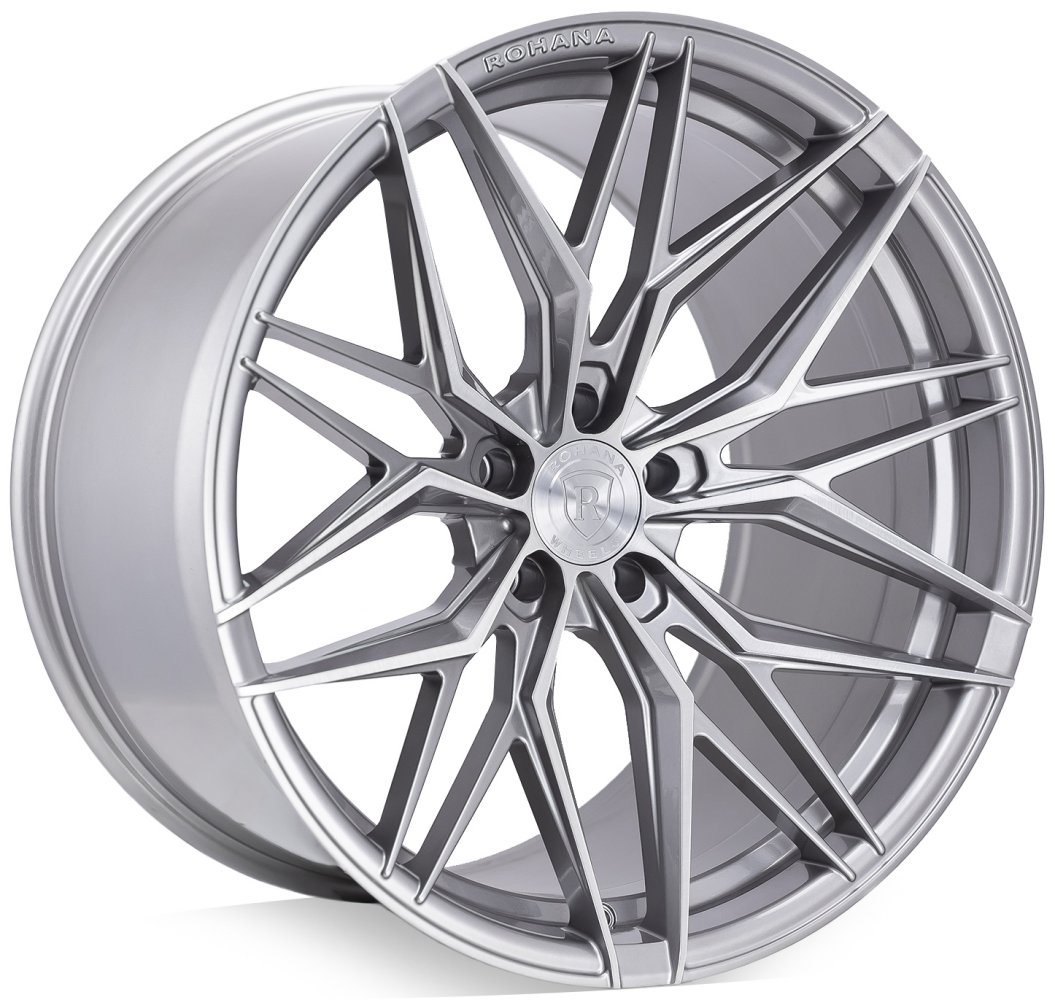 19x9.5 rohana rfx17 brushed titanium (cross forged) (mid concave