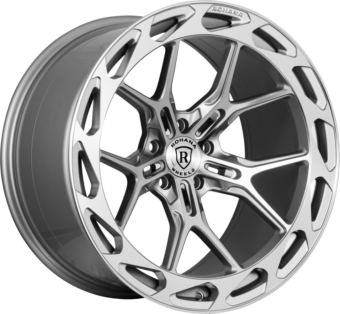 19x9.5 rohana rfx19 silver machined (cross forged) (deep concave