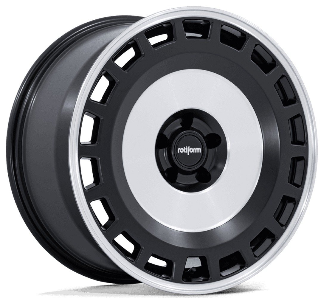 18x8.5 rotiform zbf matte black machined rc213 5x112 45mm Wheels