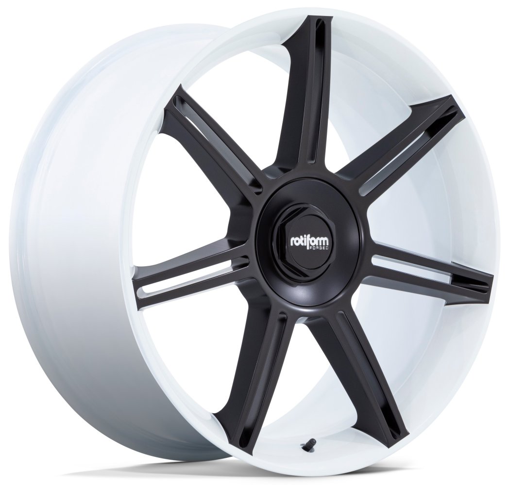 clearance - no returns) 22x12 rotiform forged fra gloss white w