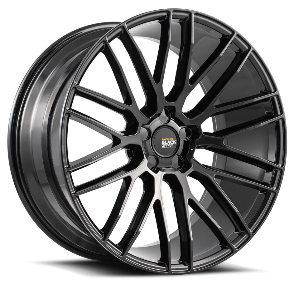 22x9 savini black di forza bm13 all gloss black (concave) (custom