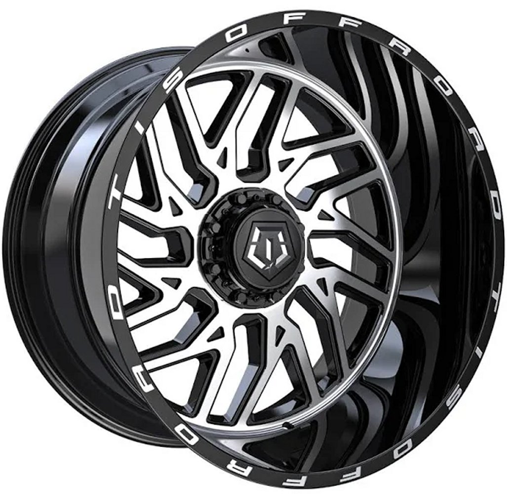 トゥッティ 20x12 tis off-road 544mb gloss black machined (* may require