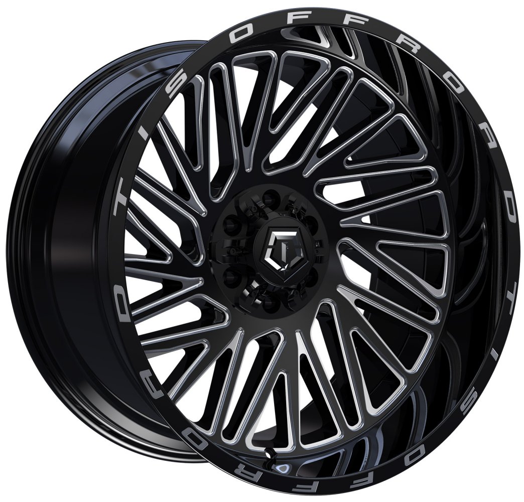 20x10 tis off-road 553bm gloss black milled 5x5/127 5x5.5/139.7