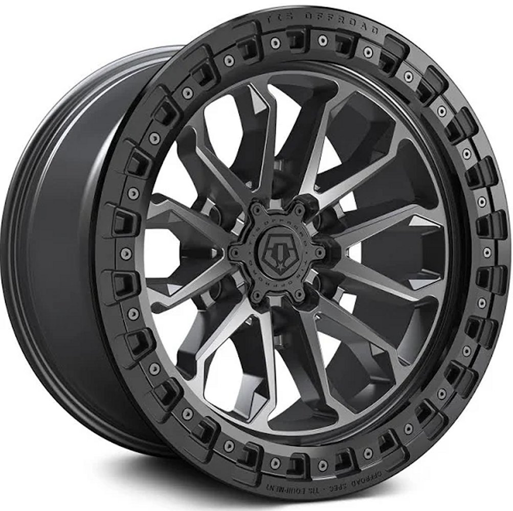 17x9 tis off-road 556ab satin anthracite w/ black bead ring (6-lug