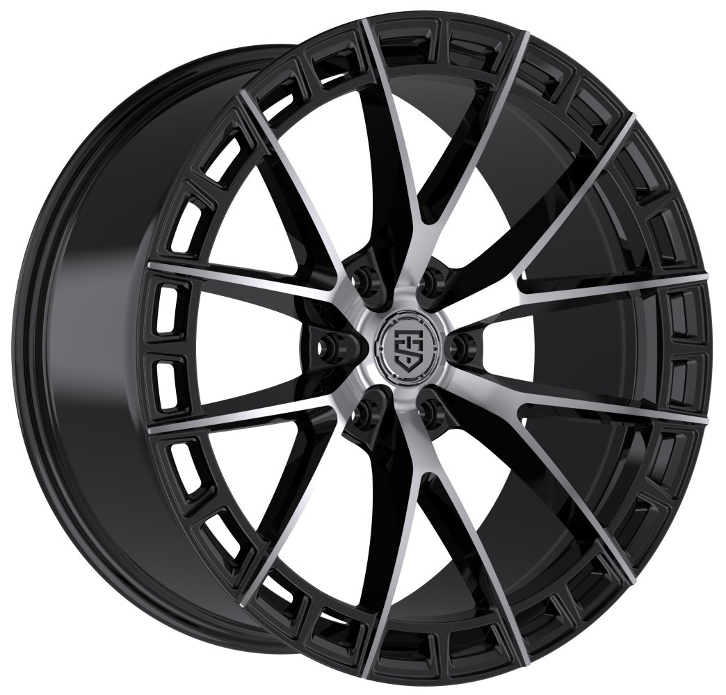 MaiaM TIS Motorsports 504MB Gloss Black Machined Wheels | Element Wheels
