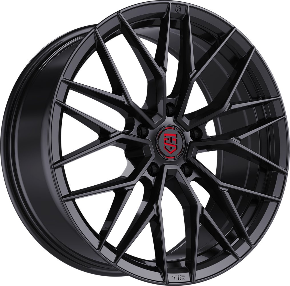 THYRFING blackl ブラックメタル 17x7.5 tis motorsports 505b gloss black 5x4.5/114.3 35mm Wheels