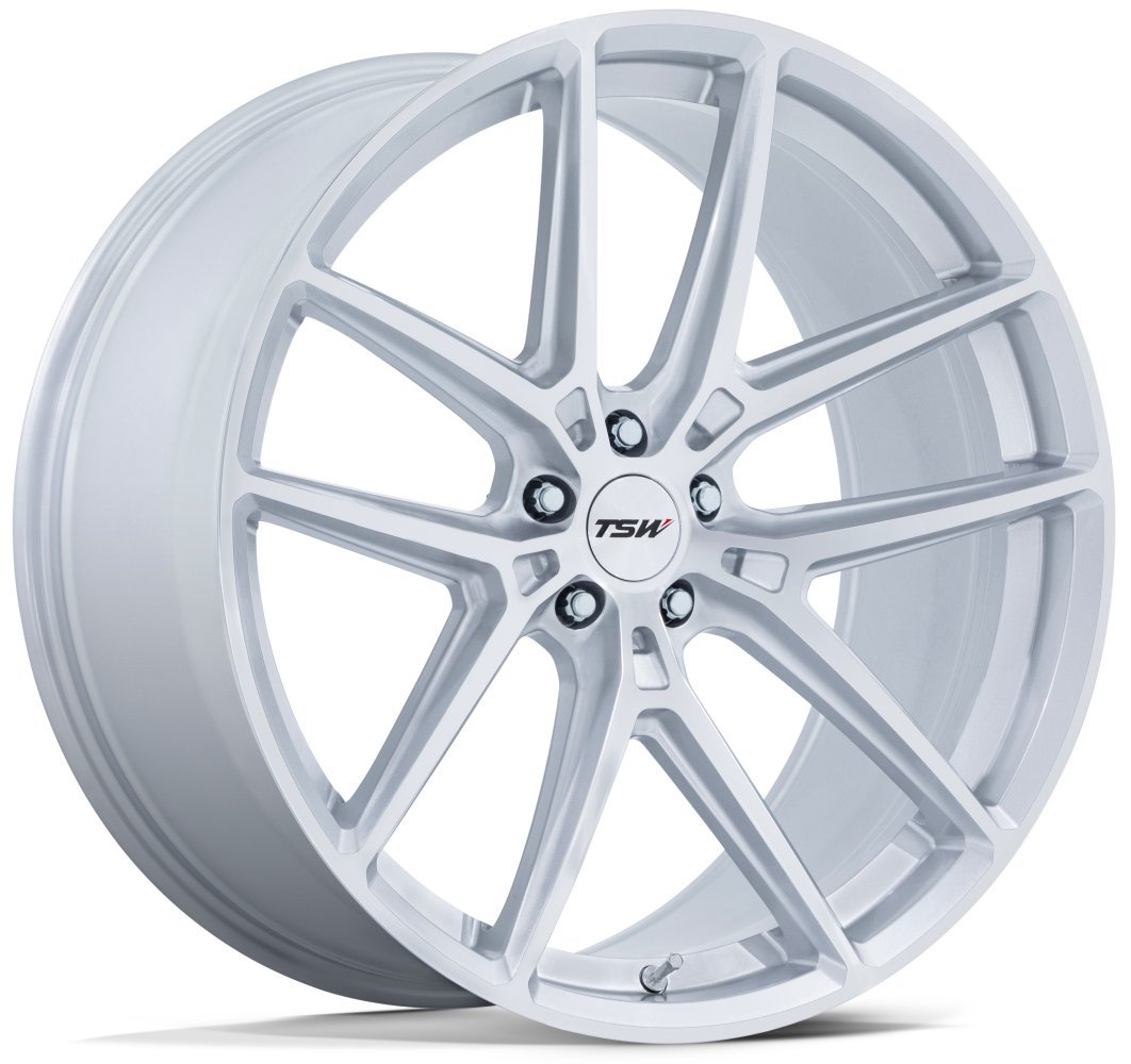 20x10.5 tsw tw006 imola gloss silver machined (flow formed) 5x112