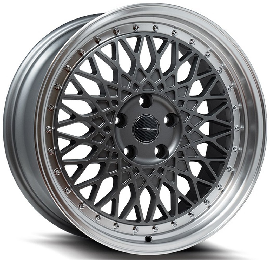 Versus VS08 Matte Gunmetal w/ Machined Lip Wheels | Element Wheels