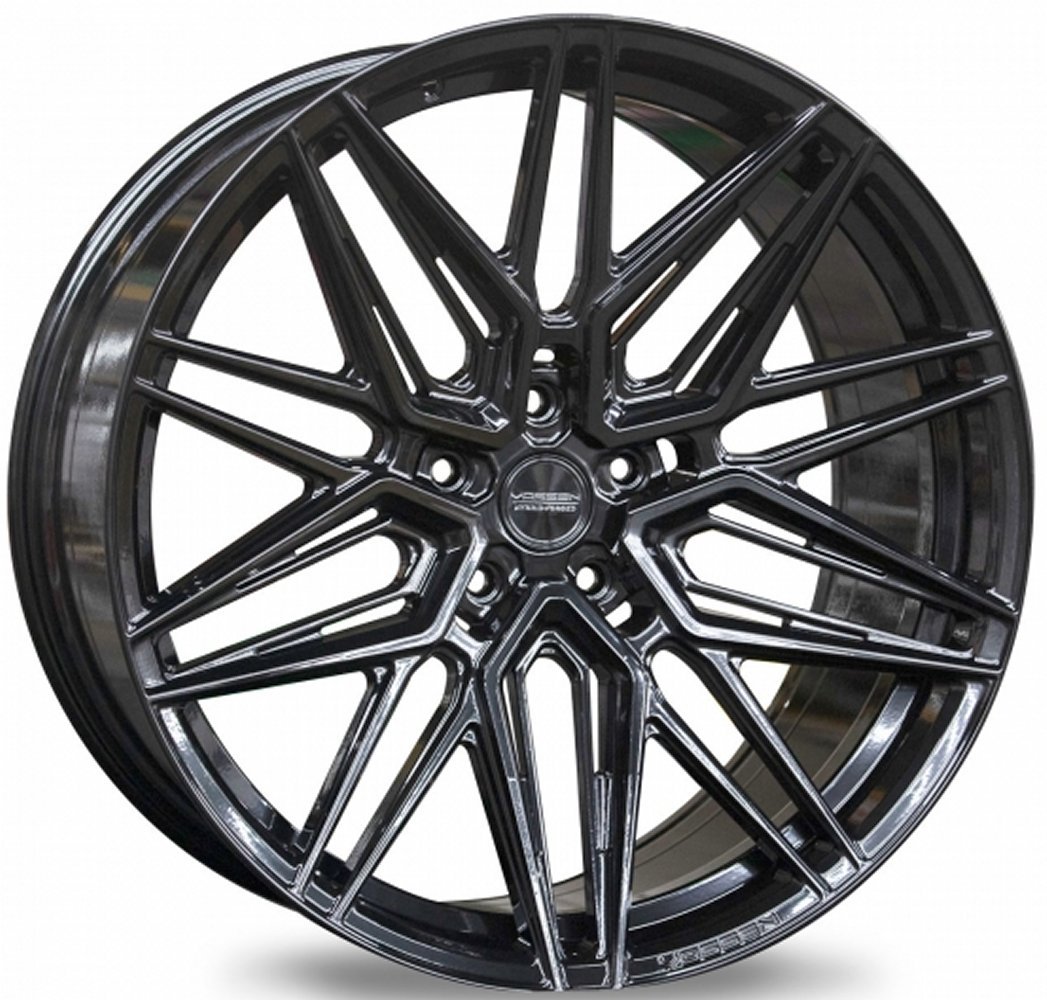 22x10.5 vossen hf-7 gloss black (hybrid forged) 5x130 20mm Wheels