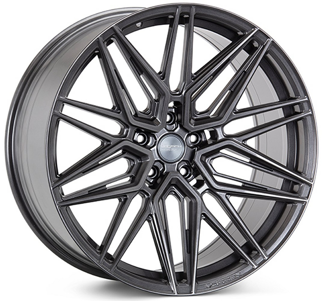 22x9.5 vossen hf-7 satin anthracite (hybrid forged) (deep concave