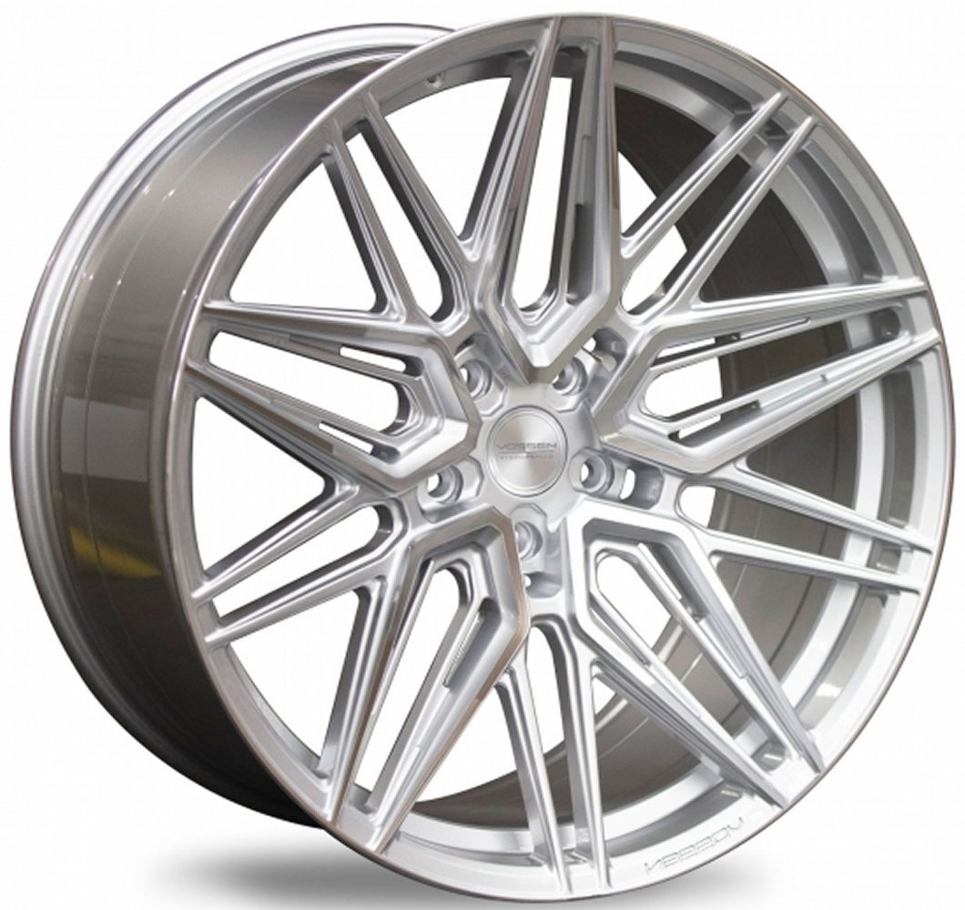 23x10.5 vossen hf-7 silver polished (hybrid forged) 5x130 21mm