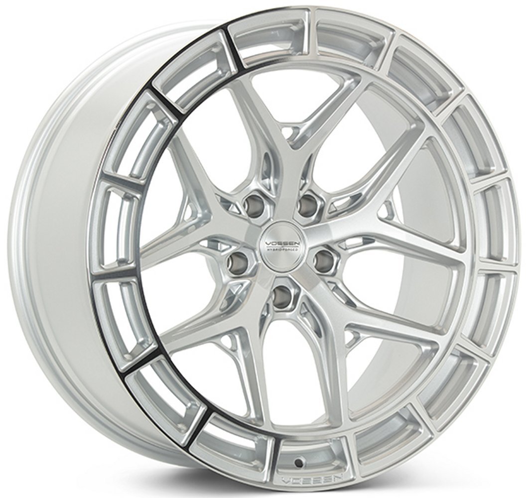 21x9 vossen hfx-1 silver polished (5-lug) 5x112 25mm Wheels