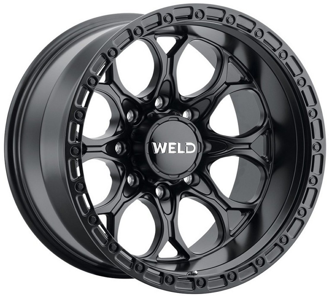 20x10 weld off-road ledge w108 satin black (8-lug) (rotary forged