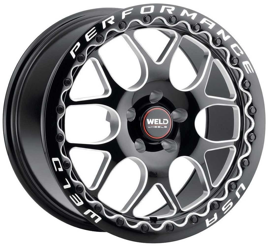 Weld Performance Solana Beadlock S910 Gloss Black Milled Wheels