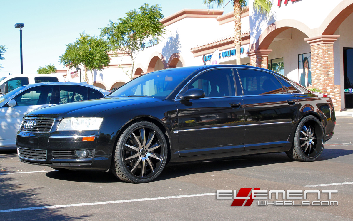 22 inch staggered Helo HE851 on 04 Audi A8L w/ Specs