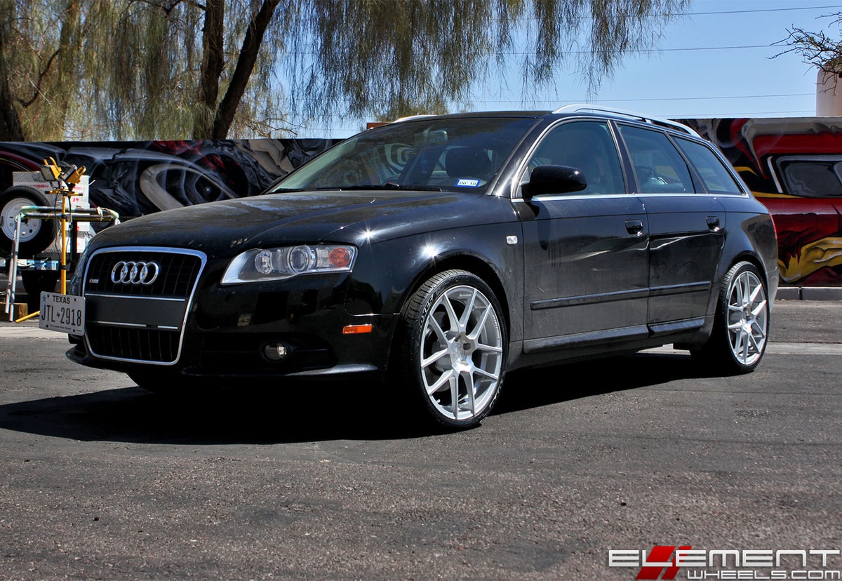 19x8.5 Avant Garde M510 Matte Silver on a 2008 Audi A4 Allroad w/ Specs