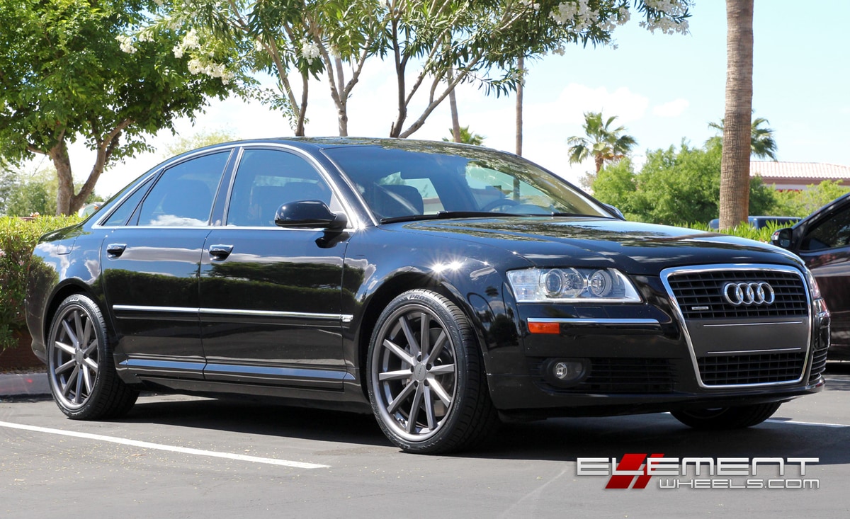 20 inch Vossen CV1 Graphite on 08 Audi A8 w/ Specs