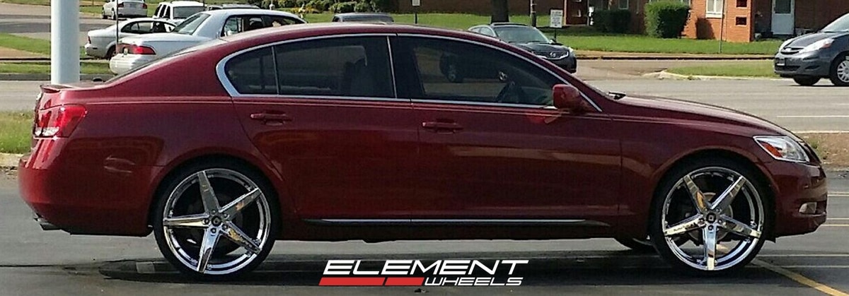 22 inch Lexani R04 Chrome on 2006 Lexus GS300 w/ Specs