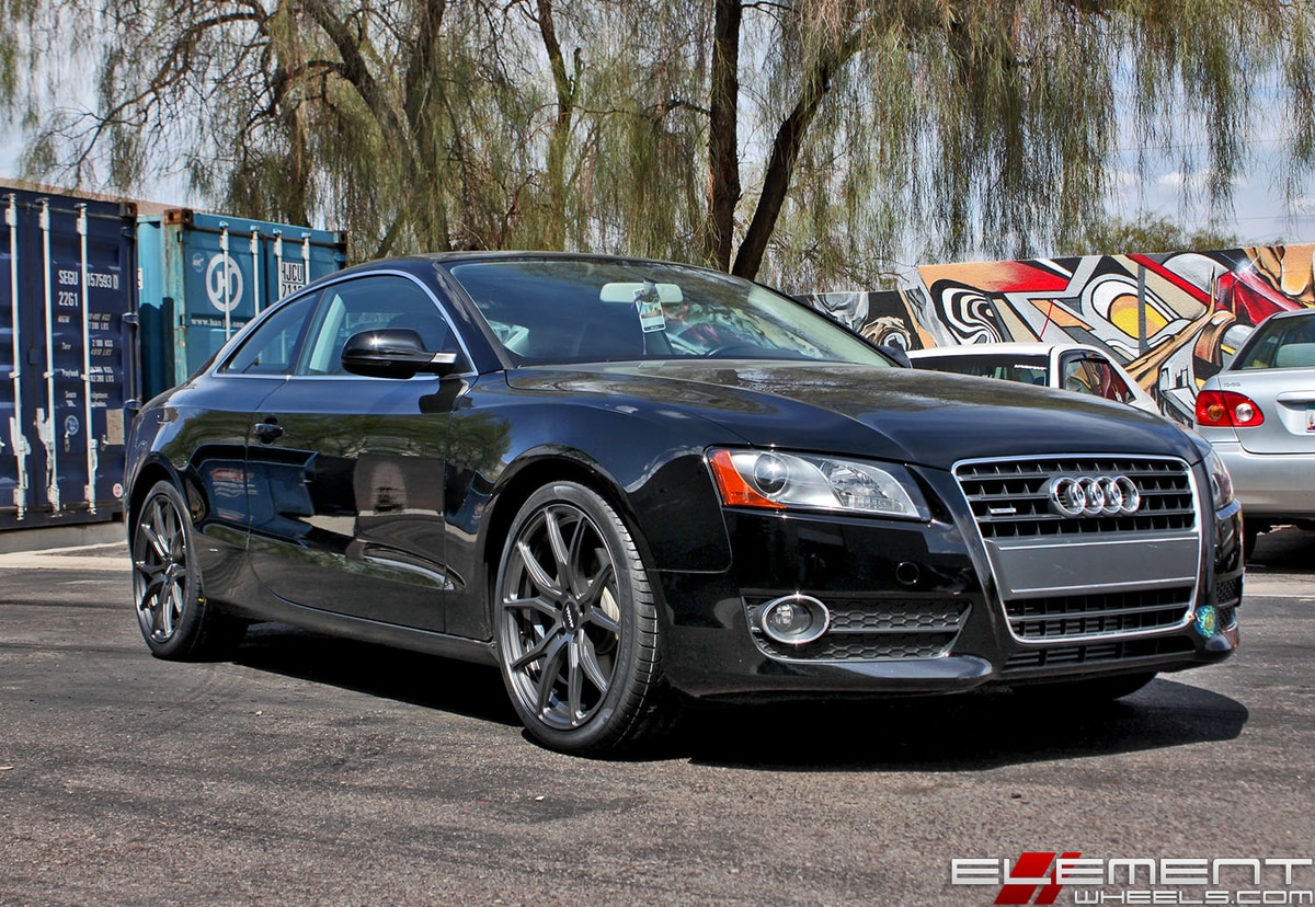 19x8.5 Varro VD01 Matte Graphite on a 2011 Audi A5 w/ Specs