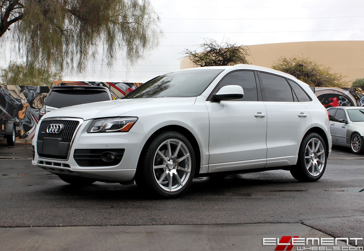 20x9 TSW Interlagos Silver w/ Mirror Face on a 2012 Audi Q5 w/ Specs