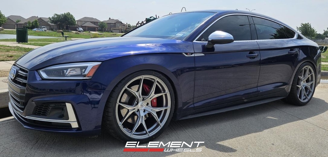 20 Inch Rohana RFX5 Brushed Titanium on a 2019 Audi S5