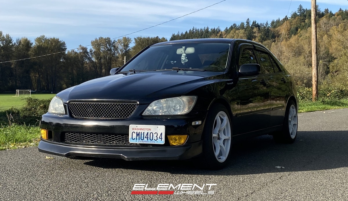 17 inch Avid.1 AV26 in White on a 2003 Lexus IS300