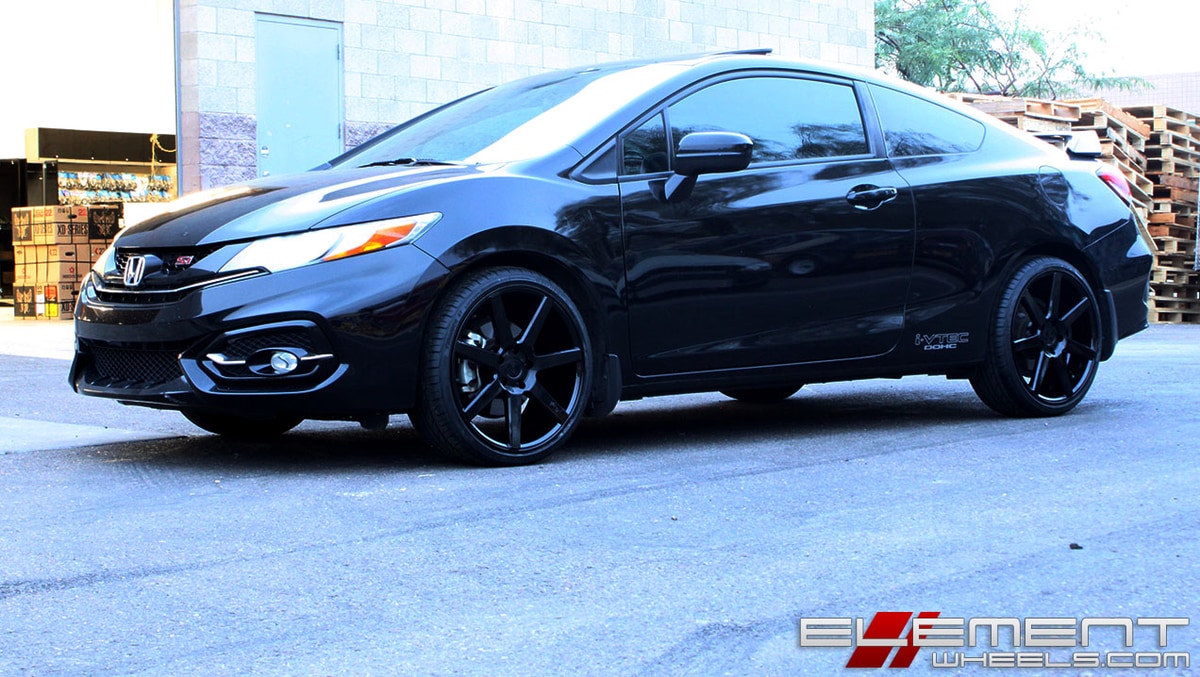 19x8.5 Niche Verona All Gloss Black M168 on a 15 Honda Accord Sedan EX-L w/ Specs
