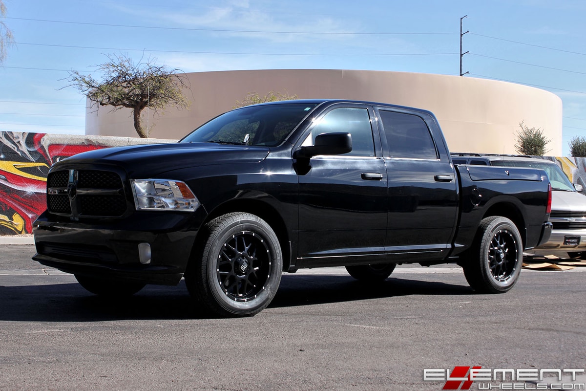 20x9 XD Series XD820 Grenade Satin Black on a 2015 Dodge Ram 1500 w/ specs