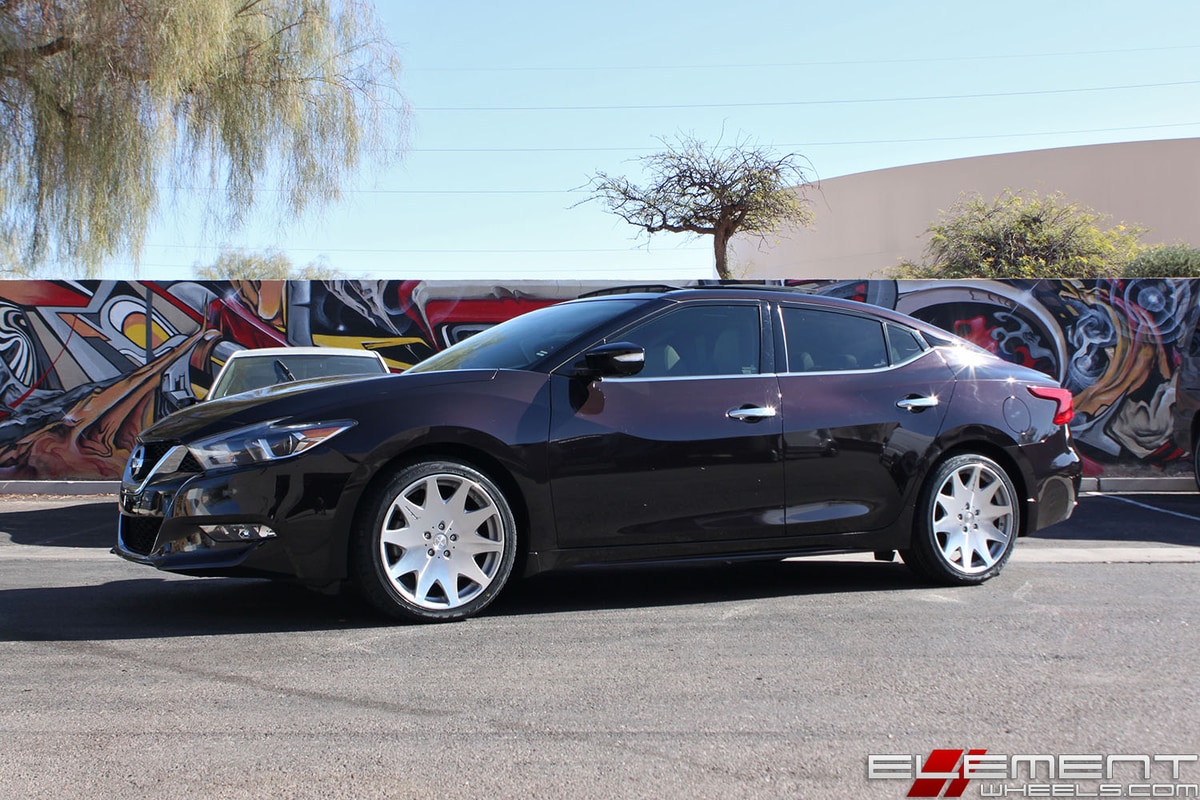 19x8.5 MRR HR3 Silver Machined Face on a 2016 Nissan Maxima w/ Specs