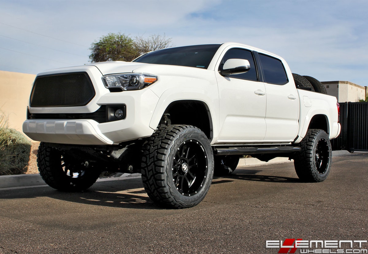 20x10 Hostile Gauntlet Asphalt on a 2016 Toyota Tacoma TRD Sport w/ Specs