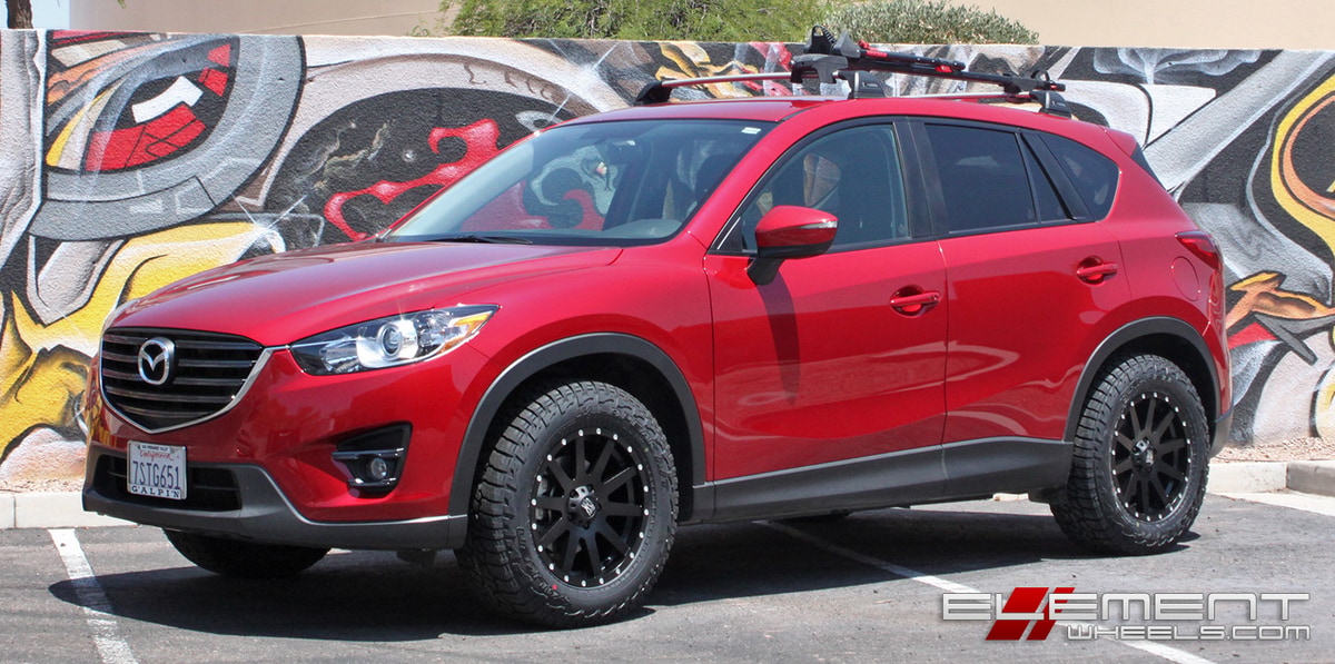 17x8 XD Series XD818 Heist Satin Black on a Mazda CX-5 w/Specs
