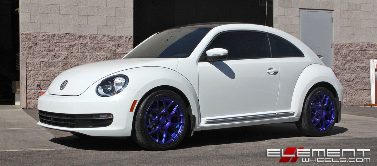 18x8.5 MRR FS01 Custom Color (flow forged) on a 2016 Volkswagon Beetle w/ Specs