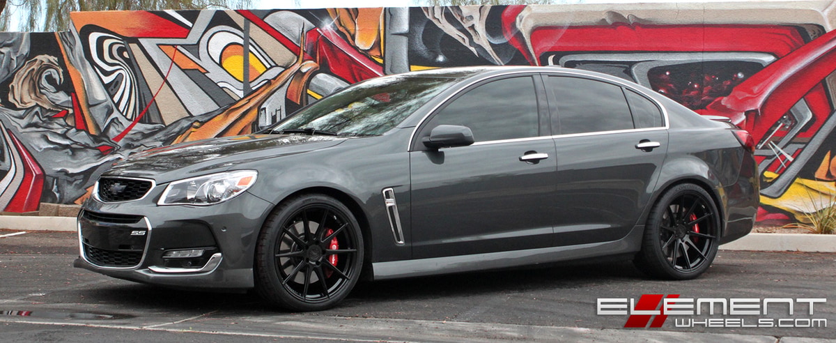 20 inch Niche Essen Matte Black on a 2015 Chevy SS Sedan w/ Specs