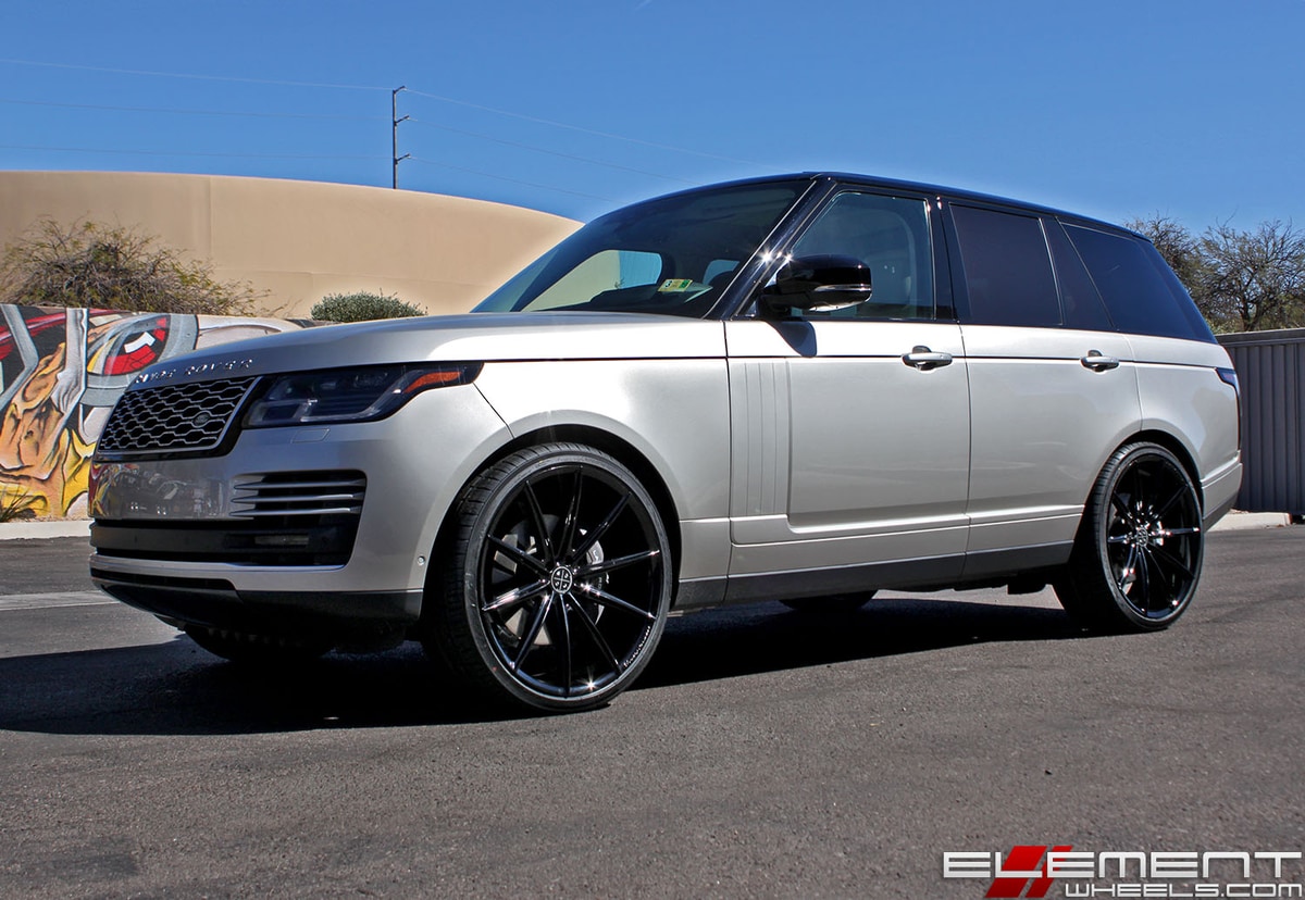 24x10 Blaque Diamond BD-11 Gloss Black on a 2018 Ranger Rover HSE V6 w/ specs