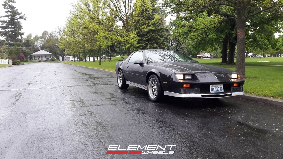 17x8 Ridler 650 Grey w/ Polished Lip on 1982-1992 Chevrolet Camaro