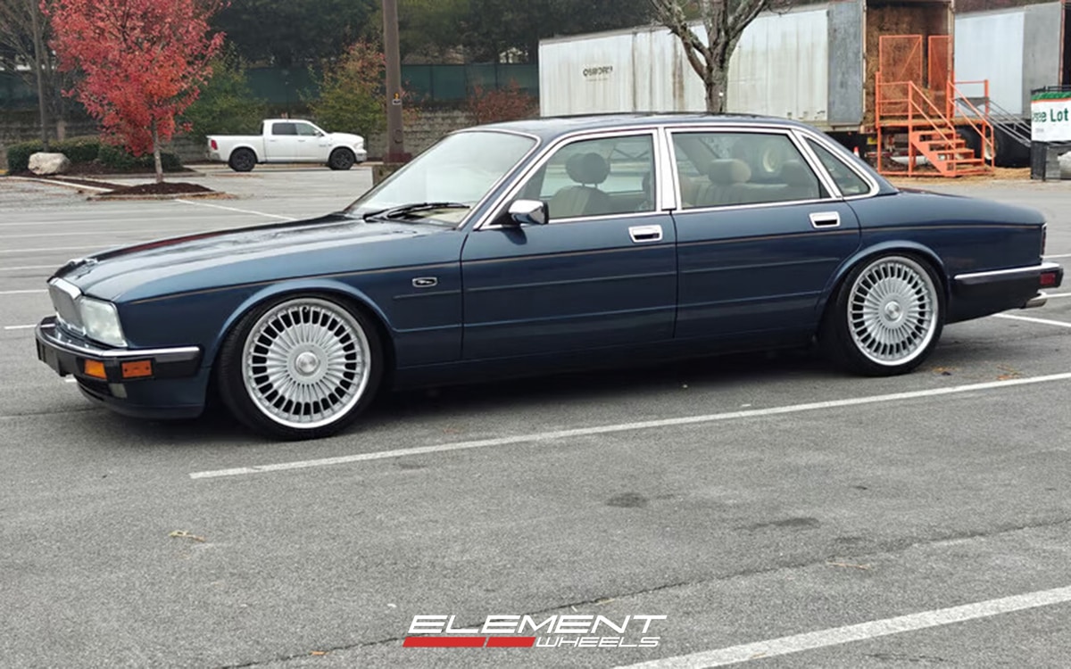19x8.5 MRR VP4 Gloss Silver Machined on 1991-2003 Jaguar XJ