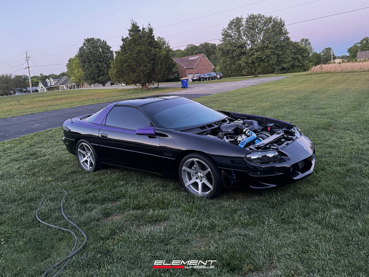 19x10 Ace Alloy AFF06 Liquid Silver Machined Lip (Flow Formed)  on 1993-2002 Chevrolet Camaro