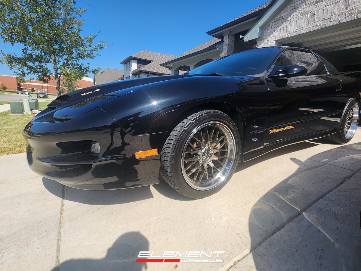 18x9.5 | 18x10.5 Staggered Ace Alloy AFF04 Bronze w/ Machined Lip (Flow Formed) on 1993-2002 Pontiac Firebird/Trans Am