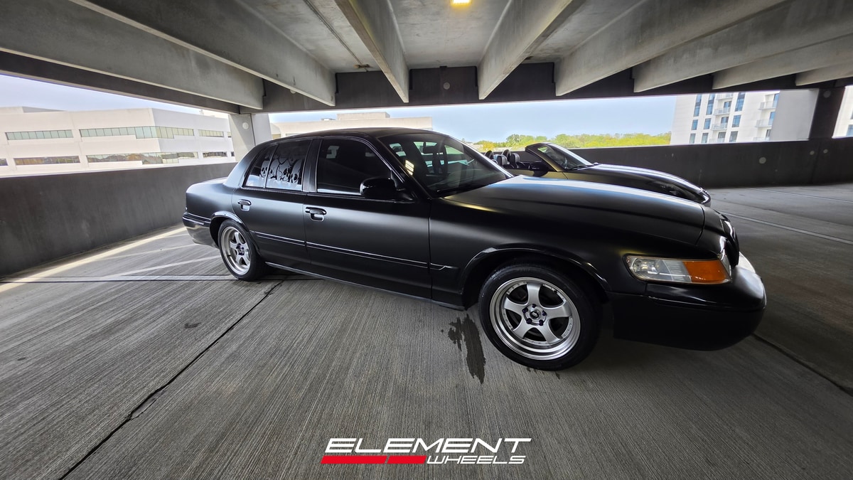 18x8.5 MST MT07 Silver w/ Machined Lip  on 1998-2002 Mercury Grand Marquis