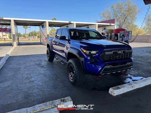 17 inch Blaque Diamond Off-Road BD-O801 Gloss Black Machined & Tinted on a 2025 Toyota Tacoma