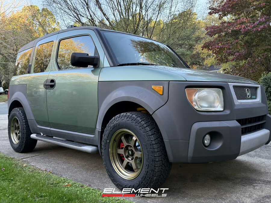 16x8 MST Time Attack Matte Bronze on 2003-2011 Honda Element