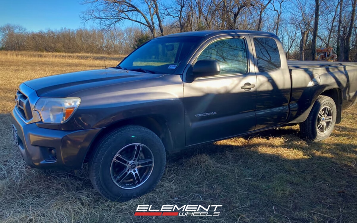 16x7 Enkei FD-05 Gloss Black Machined on 2005-2015 Toyota Tacoma 4WD/PreRunner