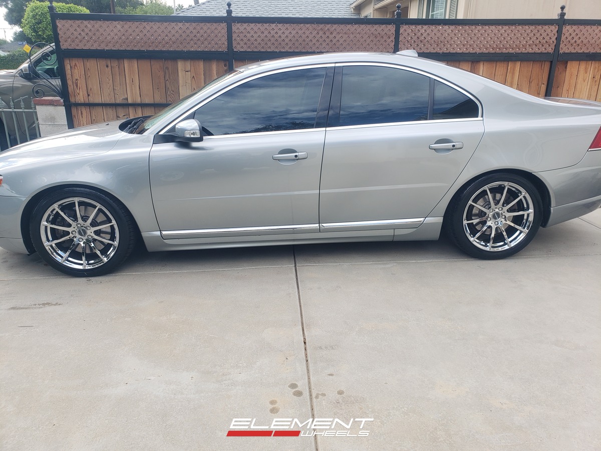 18x8 Element Forged MS-3 Chrome (Full Forged) on 2006-2016 Volvo S80