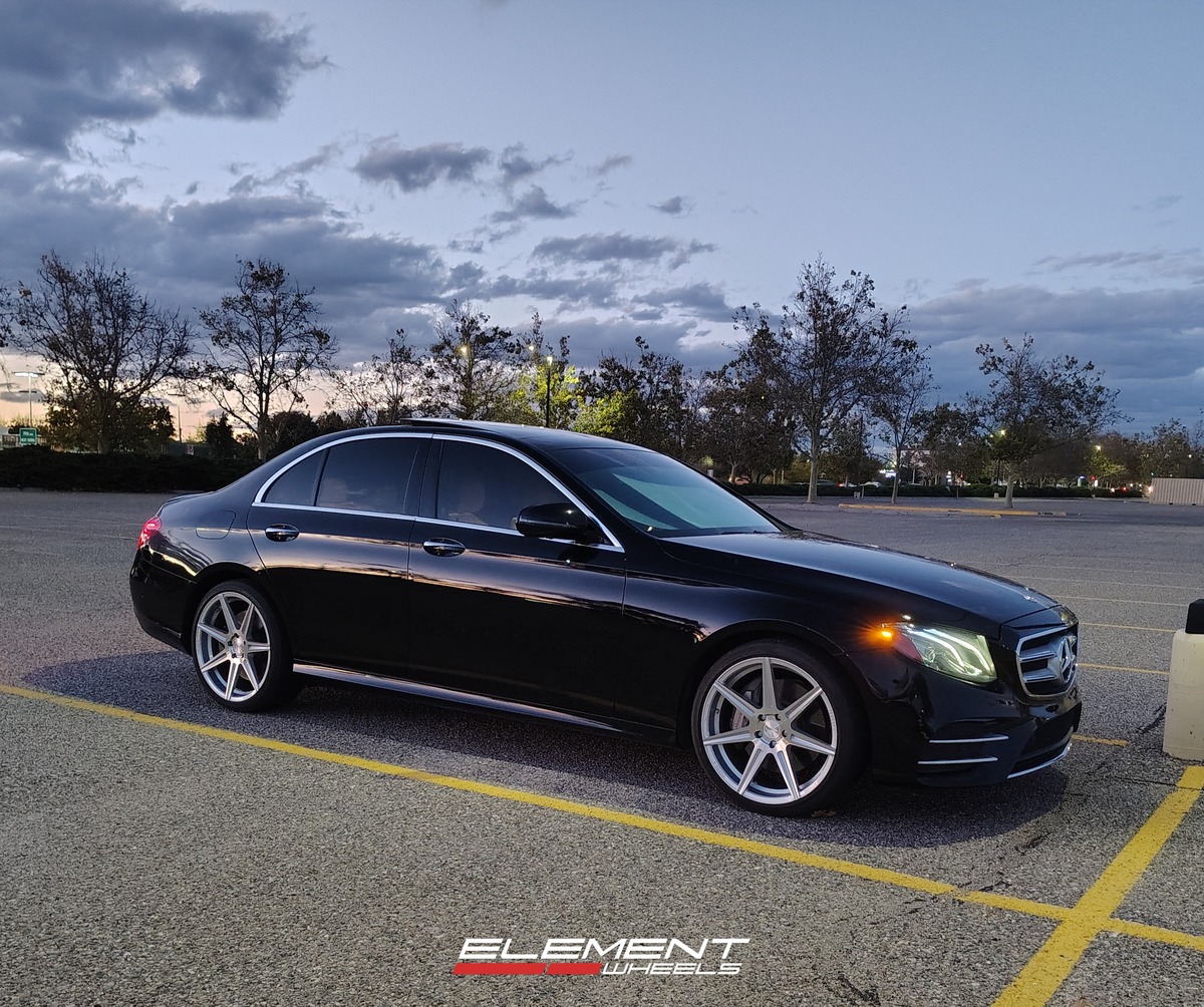 20x9 Ferrada Forge-8 FR7 Machined Silver (Rotary Forged) on 2008-2014 Mercedes Benz C 63 AMG Sedan
