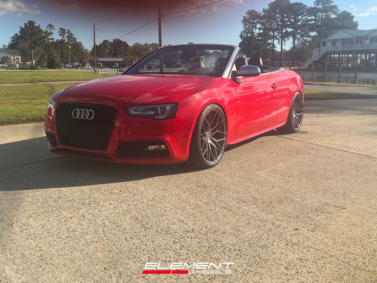 20x10 Avant Garde M520R Dark Graphite Metallic (Flow Form) on 2008-2017 Audi S5