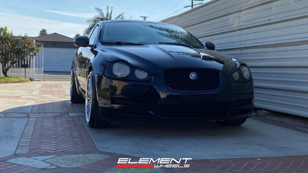 20x9 | 20x10.5 Staggered AZAD AZ24 Brushed Face w/ Chrome SS Lip  on 2008-2020 Jaguar XF