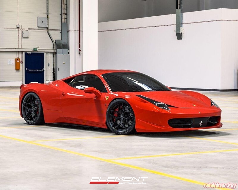 20x9 | 21x12 Staggered on 2010-2015 Ferrari 458